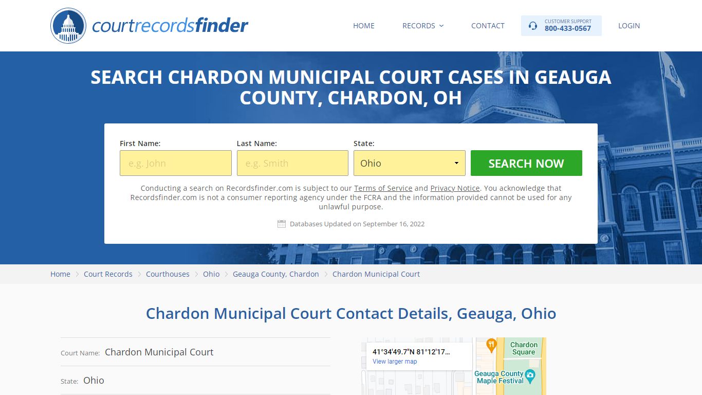 Chardon Municipal Court Case Search - Geauga County, OH - RecordsFinder